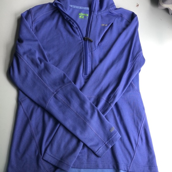 Purple KOPPEN Size L Quarter Zip Jacket - Picture 4 of 4